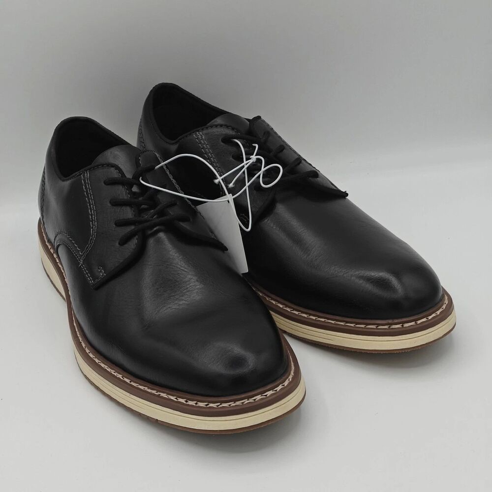 Steve Madden P-Jansen Oxford Shoes Men’s Professional Dress Black Pick Size - Picture 3 of 5